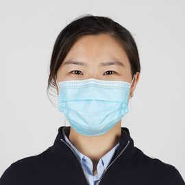 چین ماسک صورت یکبار مصرف یکبار مصرف اندازه 17.5 * 9.5 سانتی متر برای محافظت شخصی کارخانه