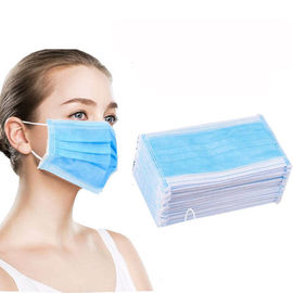 چین ماسک صورت یکبار مصرف رنگ آبی بلوک ظرفیت تصفیه بالای هیپالرژنیک کارخانه